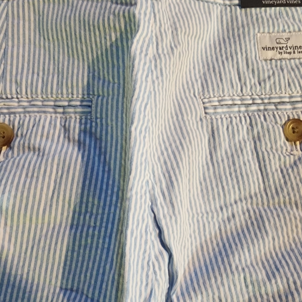 NWT Vineyard Vines Boys Seersucker Breaker Shorts 10 12 14 - Picture 2 of 2